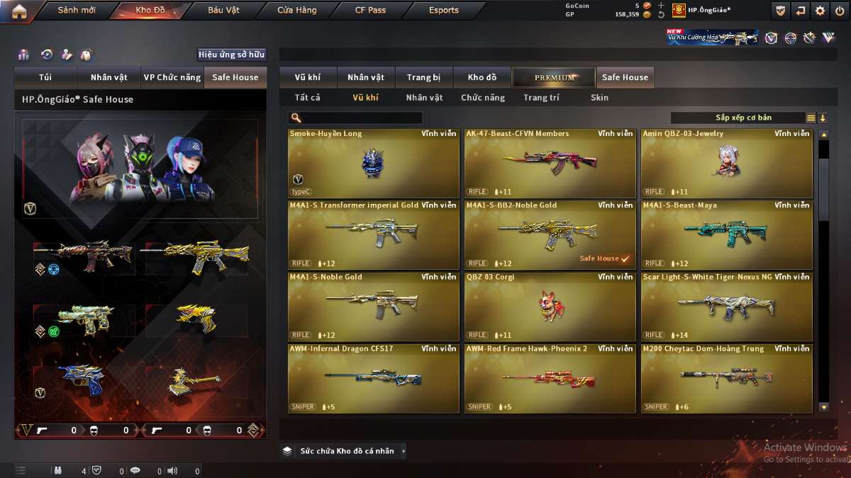 shop acc cf uy tin gia re